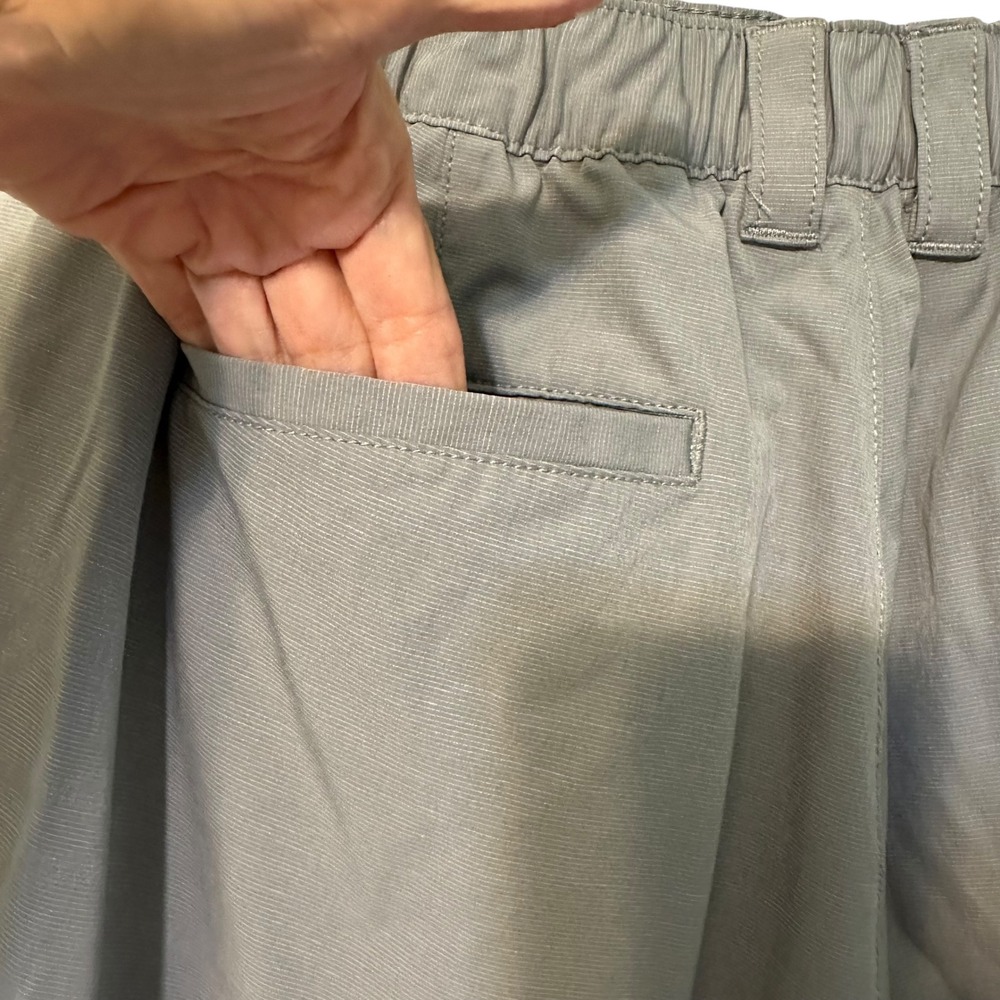 Banana Republic Mens Gray Flat Front Chino‎ Shorts Size 38 - Picture 9 of 13